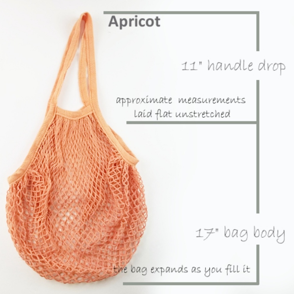 French Market Tote/Beach Carry All Gym Bag~Apricot - Picture 3 of 3